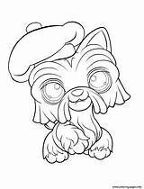 Coloring Pet Littlest Shop Pages Dog Printable Print Cartoon Color sketch template