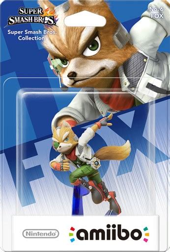 fox amiibo super smash bros collection nintendo