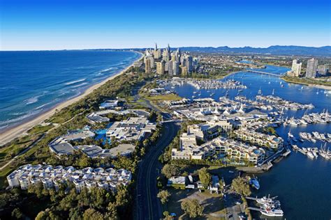 Aerial View Of Surfers Paradise Gold Coast Australia