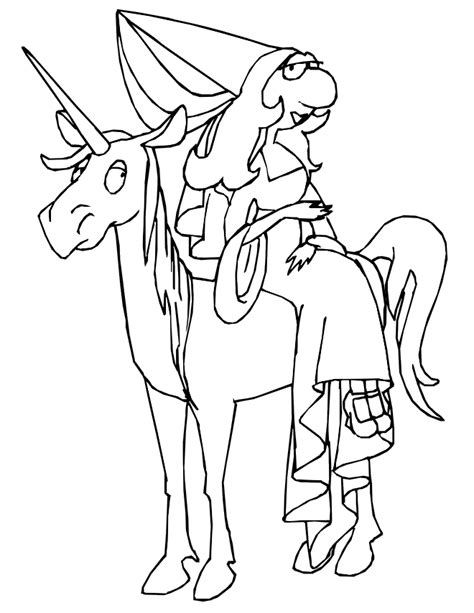 princess colouring princess unicorn coloring pages