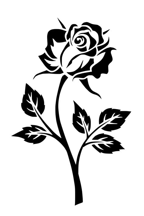 printable rose stencil printable word searches