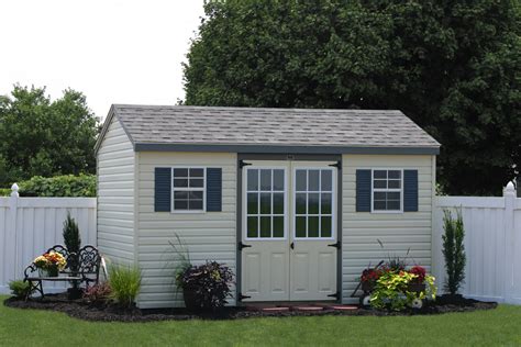 buy  outdoor vinyl sided storage shed   amish