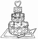 Cake Wedding Coloring Pages Kids Book Print Printables Printable Sweet Choose Getcolorings Board Activity Having Idea Sets sketch template