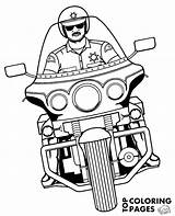 Police Motorcycle Coloring Motorbike Pages Print Motorbikes Topcoloringpages sketch template