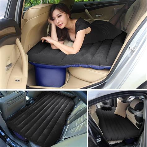 inflatable travel camping car seat sleep rest mattress air bed with pillow pump ebay