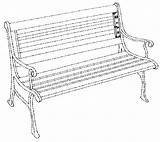 Bench Drawing Park Drawings Patent Patents Paintingvalley sketch template