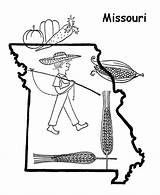 Missouri Coloring State Pages Flag Printables Usa Idaho Map Outline Shape Getcolorings Print Printable Go sketch template