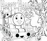 Thomas Coloring Pages Christmas Getcolorings Train sketch template