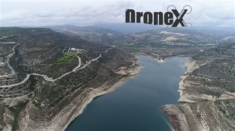 km dronex flight exploring  extent  kouris reservoir