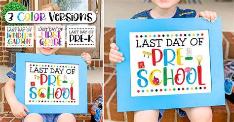 printable  day  preschool  printable preschool sign  day