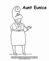 Coloring Aunt Pages Shrinks George Tante Coloriage Jemima Gs Cb Template Eunice sketch template
