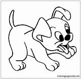 Pages Baby Puppy Color Coloring Print Online sketch template