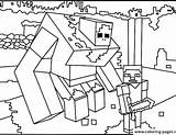 Minecraft Coloring Pages Mobs Color Getcolorings sketch template