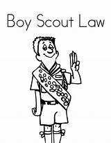 Law Boy Coloring Pages Scouts Obey Kids Print Getdrawings Tocolor Utilising Button sketch template