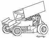 Sprint Car Coloring Pages Drawing Dirt Race Outline Template Model Cars Racing Speedway Late Drawings Sprintcar Easy Stock Midsouthracing Drag sketch template