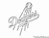 Dodgers Logo Stencil Angeles Los Mlb Pages Logos Template Coloring Pumpkin Carving Freestencilgallery sketch template