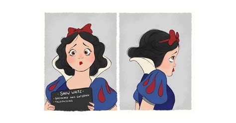 Snow White S Mugshot Best Disney Princess Fan Art
