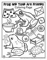 Frog Toad Friends Activities Coloring Lesson Plan sketch template