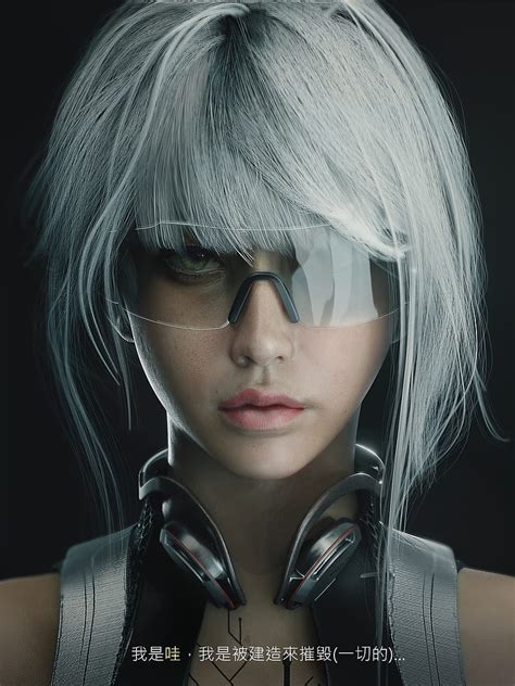 2560x1440px 2k Free Download Women Face Women With Glasses Cgi