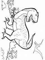 Tarbosaurus sketch template