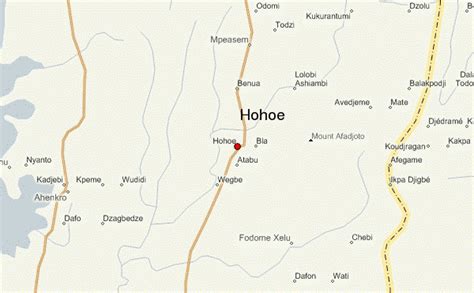 hohoe ghana map