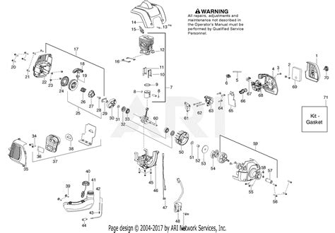 poulan pp gas trimmer parts diagram  engine
