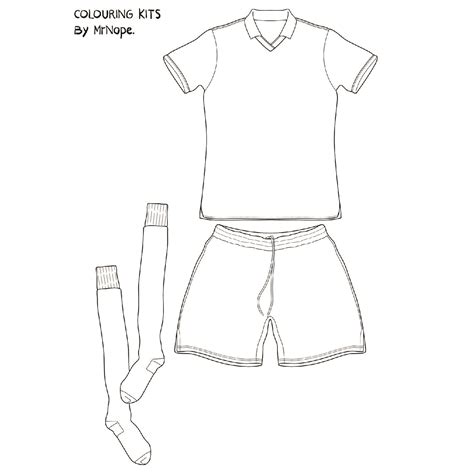 football kit colouring page nope  ordinary people exist