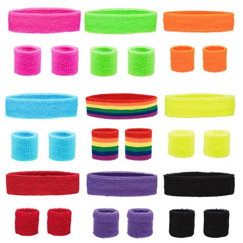 rainbow sweatband gay pride wristband lgbt march accessory headband