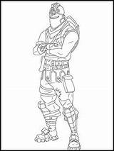 Fortnite Coloring Pages Activities Color Printable Kids Knight Red sketch template