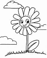 Coloring Flower Kids Pages Anime Sheets Printable Emotions Drawings Flowers Drawing Color Smiling Children Clipart Cliparts Activity Sunflower Face Printables sketch template
