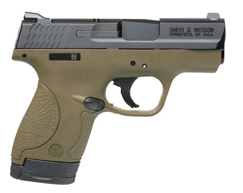 smith wesson mp shield fde mm compact   pistol academy