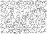 Colouring Solstice sketch template