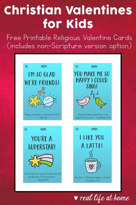 christian valentines  kids  printable religious valentine cards