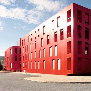 stunning red buildings   world architectural digest