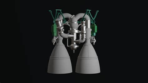 rocket engine  model cgtrader