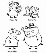 Family Pig Peppa Coloring Pages Pepa Kids Print Find Printable Her Drawing Colouring Search sketch template