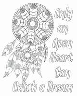 Coloring Growth Mindset Pages Printable Heart Open sketch template