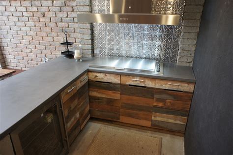 outdoor kitchen  polished concrete bench tops