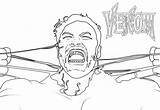 Venom Coloring sketch template