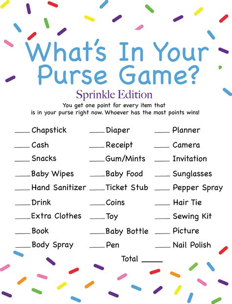 purse game printable printable word searches