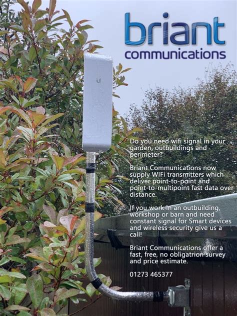 wifi signal   garden outbuildings  perimeter briant communications