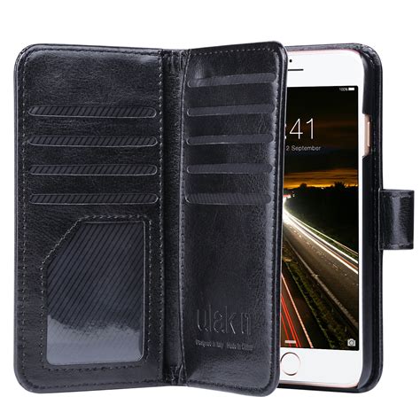 luxury magnetic wallet leather slim card pocket case  apple iphone    ebay