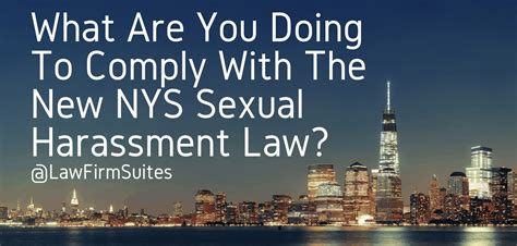 what are you doing to comply with the new nys sexual