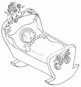 Coloring Sleeping Baby Pages Beauty Cradle Drawing Printable Print Sleep Colouring Ballet Color Cartoon Sheets Drawings Cute Kids Book Real sketch template