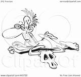 Drought Cartoon Crawling Clip Man Toonaday Royalty Outline Illustration Rf Clipart 2021 sketch template