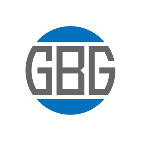 diseno de logotipo de letra gbg sobre fondo blanco concepto de