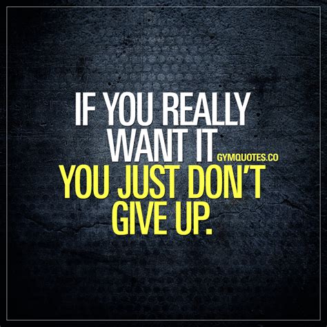 motivational fitness quotes if you really want it you just don t give up
