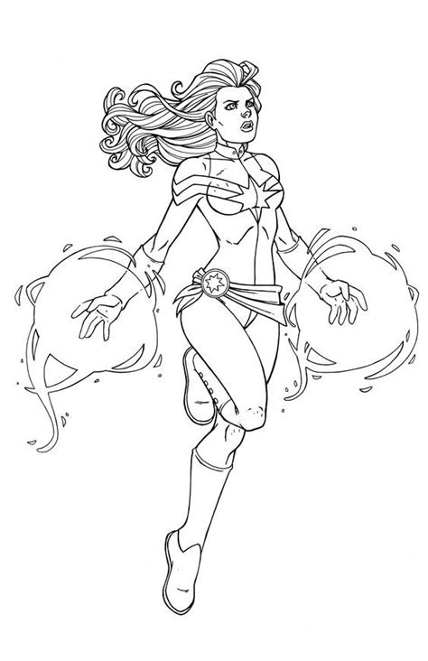 ms marvel coloring pages coloring home