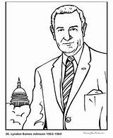 Lyndon Johnson Clipart Clipground President Coloring Printable sketch template
