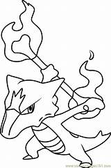 Alola Marowak Raichu Colorear Pokémon Cubone Coloringpages101 Pikachu Zum Ultra Ausmalen Mis sketch template
